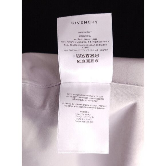 Givenchy Lambskin Leather Hoodie in Gray Size 50 US 40 M New $3985 - Picture 15 of 15